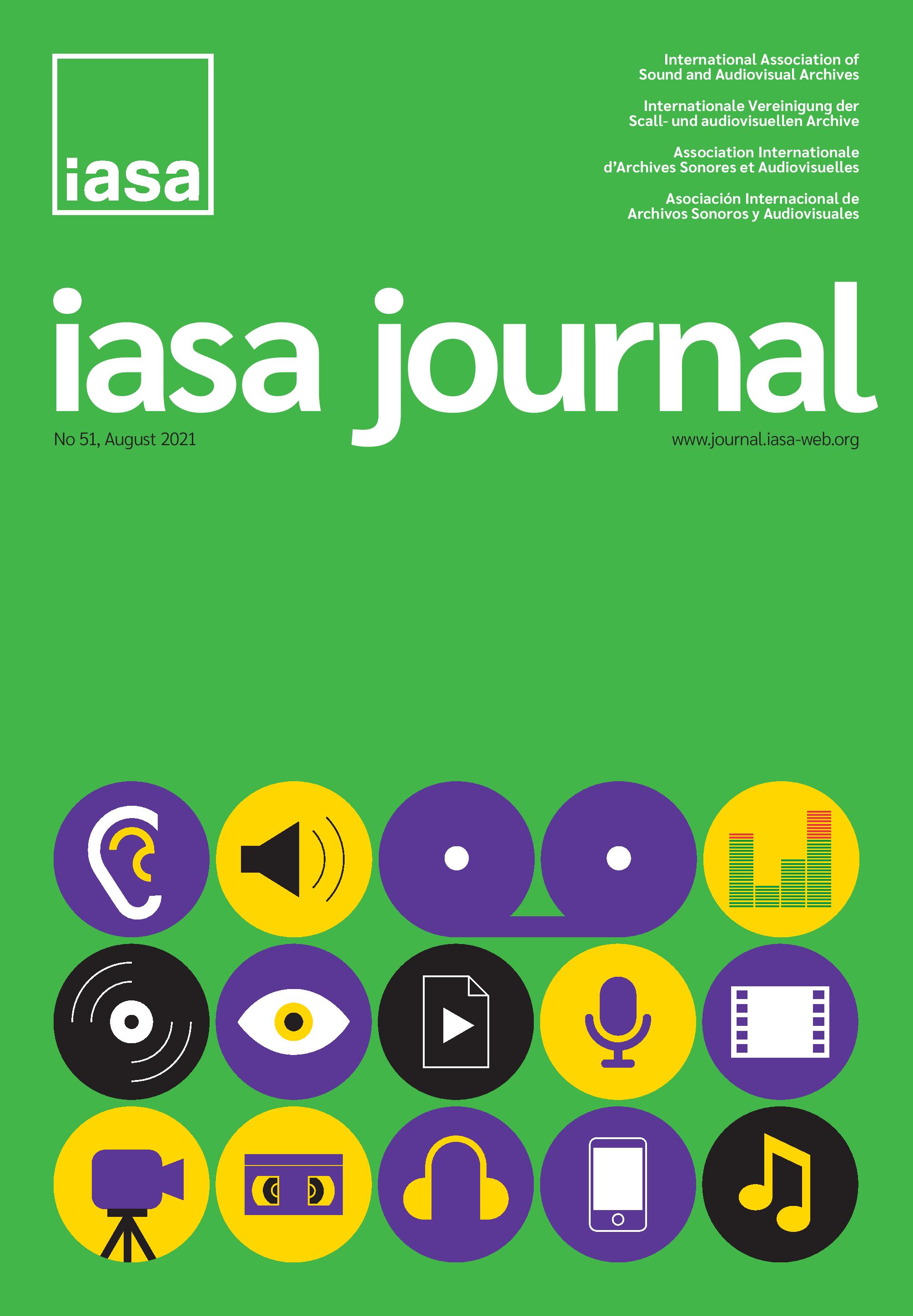IASA Journal, Issue 51, Cover