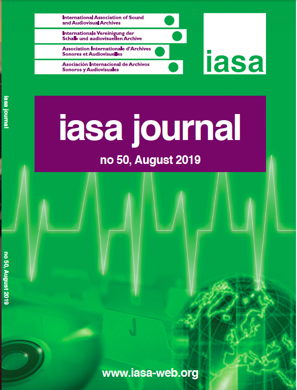 IASA Journal, Issue 50, Cover